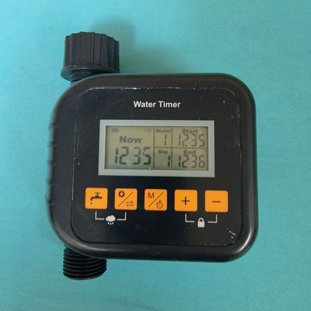 Irrigation Water Timer 9 Timing Programs Battery Powered Rain Sensor Tested
